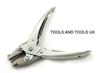 Parallel Action Metal Hole Punch Pliers 1.5 Mm Jewellery Wire Work Crafts Tool • £12.59