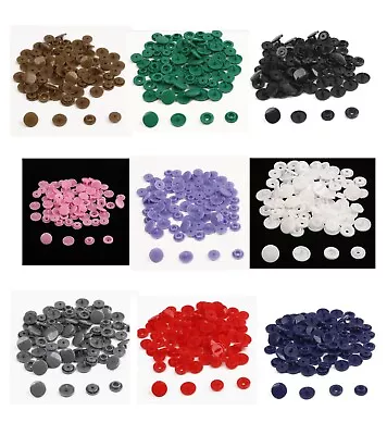 Beadia KAM Snaps T5 12mm 20 Sets Plastic Snap Fasteners Studs Poppers Sewing • £3.95
