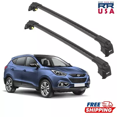 Fits Hyundai IX-35 (LM) 2010-2015 Roof Rack Cross Bars Black 2 Pcs • $190