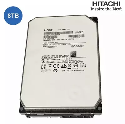 Hitachi 8TB HDD SATA 3.5'' Internal Hard Drive Disk • $219.95