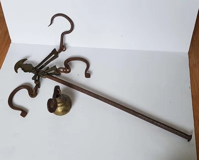 £40 • Buy Weight Scale Hanging Cast Iron And Brass Weight Vintage 1934 Butchers Arm Scale