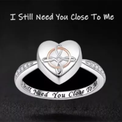 Celtic Knot Urn Ring Ashes Hold Loved Ones Forever In My Heart Cremation'UK • £3.92