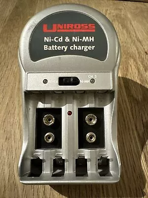 UniRoss RC101678 Photo Ni-cd/Ni-MH Battery Charger AA AAA 9V Good Condition • £11.49