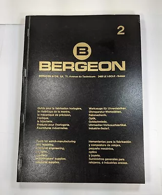 Vintage Watchmakers Estate 2003 Bergeon Watch Tools/Parts Catalog #2 • $59.99