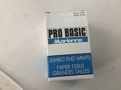 $6.99 • Buy Marianna Pro Basic Jumbo End Wraps 2.5  X 4  1000 Ct. Papers NOS