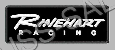 RINEHART RACING EMBROIDERED PATCH IRON/SEW ON ~4  X 1-1/2  HARLEY INDIAN EXHAUST • $12