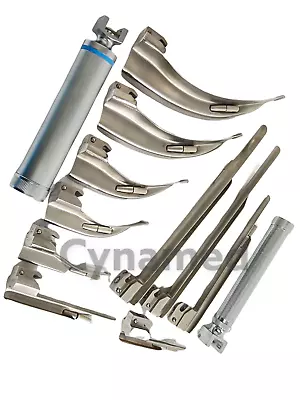 Conventional  Laryngoscope Macintosh Miller Blades Emt Anesthesia Intubation Set • $8.27