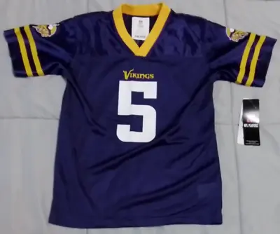 NFL Minnesota Vikings Youth Small  6/7 Teddy Bridgewater Nike Jersey #5 • $21.50