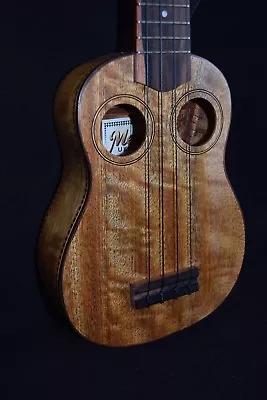 MELE HANDMADE SOLID MANGO WOOD Double Hole SOPRANO  UKULELE#ms001 • $399