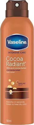 Vaseline Intensive Care Cocoa Radiant Spray Moisturiser With Vaseline Jelly For  • £5.13