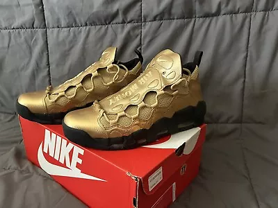 Nike More Money Gold Shoes Men’s Size 11 NWOT • $95