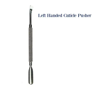 MS TOOLZ Left Handed Stainless Steel Cuticle Pusher Angled • $10.36