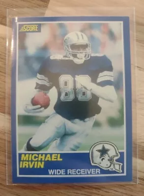 1989 Score #18 Michael Irvin Football Rookie Card Dallas Cowboys Ungraded  • $4.98