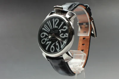 £148.40 • Buy [Near MINT] Gaga Milano Manuale 40 5020 Black Dial Men's Quartz Watch From JAPAN