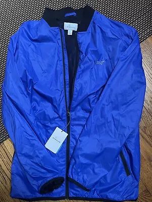 Greg Norman Attack Life Jacket Windbreaker M Medium Blue Nylon  Mesh Lined New • $23.49