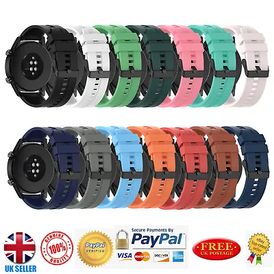 For Huawei Watch GT 2 46MM Silicone Fitness Replacement Wrist Strap Band 22mm UK • £3.49