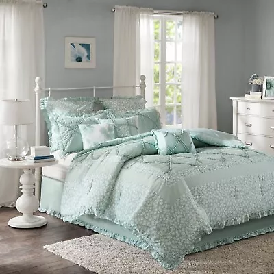 Madison Park Mindy 9 Piece Cotton Percale Comforter Set • $168.29