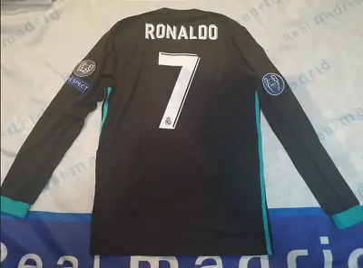 Real Madrid 2017-18 LS Away Ronaldo Match Player Issue Shirt(BN Without Tag) • $1500