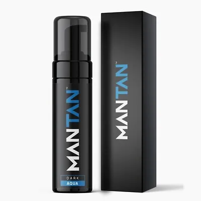 Fake Tan For Men Fresh Aqua Aftershave Scent Self Tanner Bronzer By MANTAN™ • £17.99