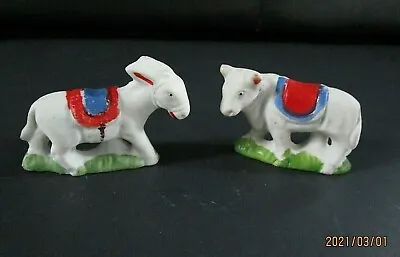 $9.50 • Buy Vintage Donkey & Cow Miniature Ceramic Figurines, Japan
