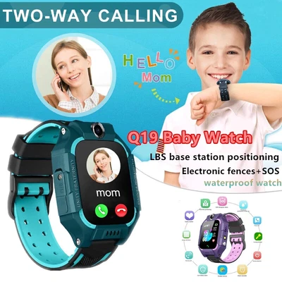 $16.14 • Buy Q19 Waterproof Children Smart Watch GPS Locator Touch Screen Tracker For Kids