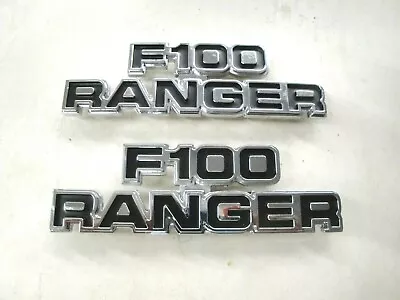 77 78 79 1977 1978 1979  Ford Truck F-100 Ranger Chrome Cowl  Emblems New   X2* • $69.99