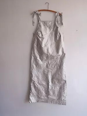 Vintage 60s Silver Paper Dress 1960s Metallic Novelty Tyvek Uncut • $24.99