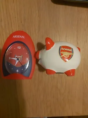 £13 • Buy Arsenal Memorabilia Clock + And Small Piggy  Bank