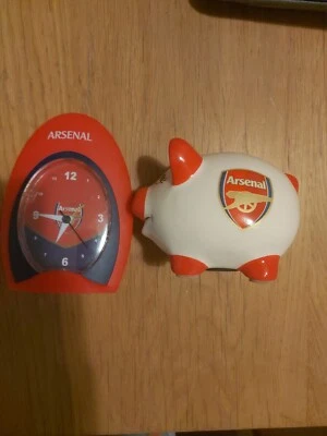 £13 • Buy Arsenal Memorabilia Clock + And Small Piggy  Bank
