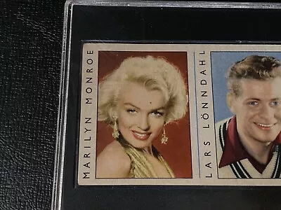 Marilyn Monroe 1956 - 62 Hemmets Journal Uncut Strip SGC Authentic Card #55 Rare • $275