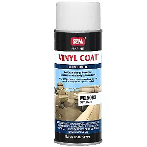 SEM Vinyl Coat Carver White 12oz For Vinyl Plastic Surface M25083 Boat Seats • $25.28