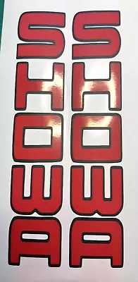 SHOWA Fork Decal Stickers Early Style Vertical  MX Trials Road Race Sports Honda • £2.99