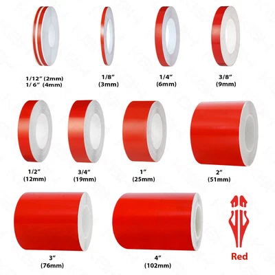 $8.45 • Buy RED Roll Vinyl Pinstriping Pin Stripe Car Motorcycle Line Tape Decal Stickers