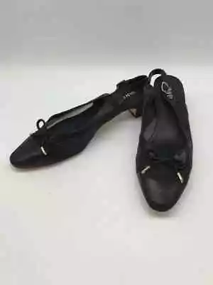 Pre-Owned Van Eli Black Size 11 Slingback Heels • $23.19