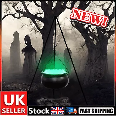 2023 Halloween Decor Outdoor - Large Witches Cauldron On Tripod With Light Yard. • £23.03