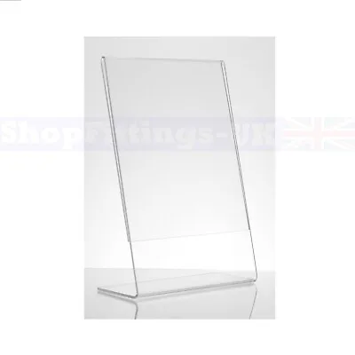 £3.82 • Buy Acrylic Poster Menu Holder Perspex Leaflet Display Stands A4,a5,a6,a7,a8,a9