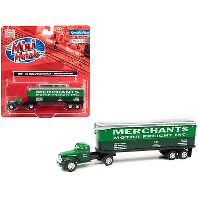 Classic Metal Works 1/87 (HO) Scale Model Truck And Trailer Set Chevrolet Green • $42.95