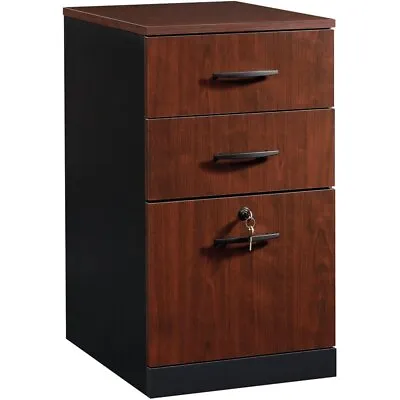 Sauder Via Engineered Wood 3 Drawer File Cabinet In Classic Cherry • $181.47