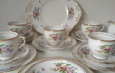 Vintage Tea Set Salisbury Roses Cup Saucer Plate Cake Choose Replacement Trio • £7.95