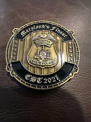 Maryland State Police Bourbon Club Challenge Coin State Trooper • $12.50