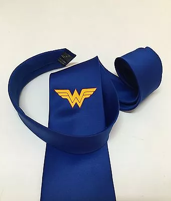 Wonder Woman  Super Cool Tie New Royal Blue • $18