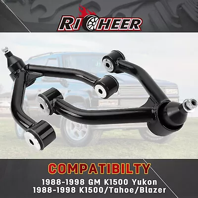 2-4  Lift Silver Front Upper Control Arms For 1988-1998 Chevrolet GMC K1500 4WD • $79.99