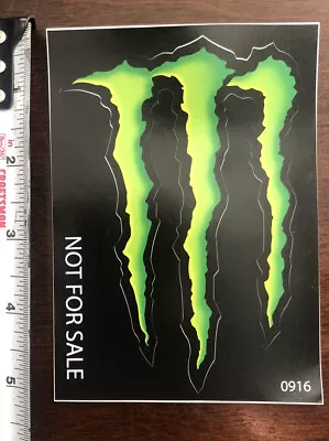 1X Monster Energy Drink Taurine Caffeine Green Promo STICKER Not For Sale 0916 • $4