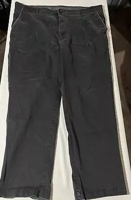 Lee Pants Mens 44x30 Black Extreme Comfort Straight Fit Elastic Waist Cotton • $6