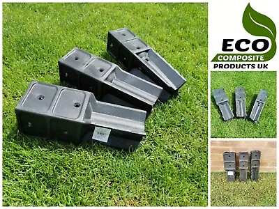 £12.99 • Buy Saddar Eco Composite Concrete In Shoe Spike Fence Post Base Support Holder