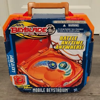 New Beyblade Metal Fusion 2010 Mobile Beystadium Portable Storage Hasbro READ • $100