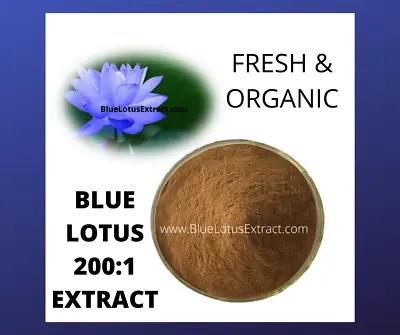 $21.95 • Buy Blue Lotus Flower, Extract 200:1 Nymphaea Caerulea, Aphrodisiac 20 Grams
