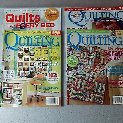 $10.18 • Buy Better Homes Gardens Quilting Magazines Lot Of 4 Issues McCall's Patchwork Scrap