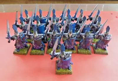 Warhammer Dark Elves Swordmen AOS GW  Painted Old World • £15