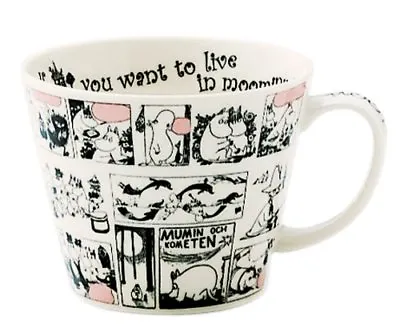 Moomin Newbon Soup Mug Monochrome MM321-36 Yamaka From Japan • $32.53